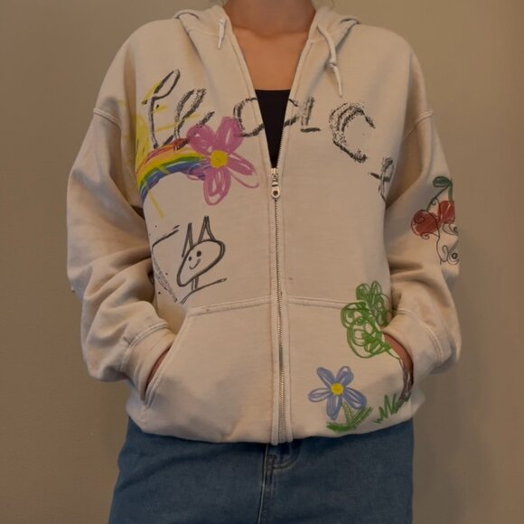 Urban Outfitters graphic zip-up hoodie - Picture 2 of 8